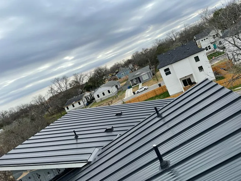 Standing seam metal roof panels with vents for Skylight Repair in Lake Arbor